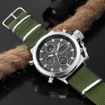 Men Watch with Nylon Strap Digital Analog