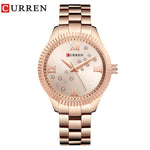 Women Watch Quartz Wristwatch Rose Gold