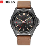 Men Watch Quartz Wristwatch Leather