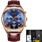 WristWatch Men Chronograph Stainless Steel Waterproof