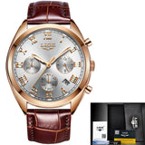 WristWatch Men Chronograph Stainless Steel Waterproof