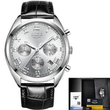 WristWatch Men Chronograph Stainless Steel Waterproof