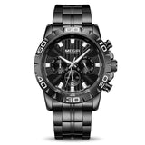 Men Chronograph Quartz Watches Luxury Waterproof Watch