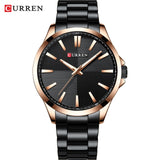 Men Watch Stainless Steel Wristwatch Waterproof