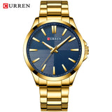 Men Watch Stainless Steel Wristwatch Waterproof