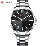 Men Watch Stainless Steel Wristwatch Waterproof