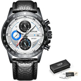 Men Watch Chronograph Quartz Clock Waterproof