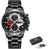 Men Watch Chronograph Quartz Clock Waterproof