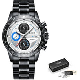 Men Watch Chronograph Quartz Clock Waterproof