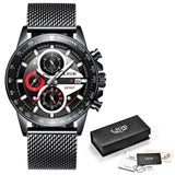 Men Watch Chronograph Quartz Clock Waterproof