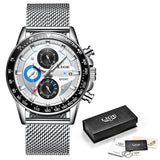 Men Watch Chronograph Quartz Clock Waterproof