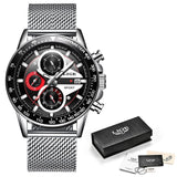 Men Watch Chronograph Quartz Clock Waterproof