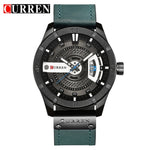 Men Leather Wristwatches Quartz