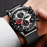 Men Watch Chronograph Quartz Clock Waterproof