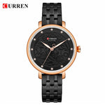 Women Watch Pink Leather Wristwatch Luxury Quartz Watch